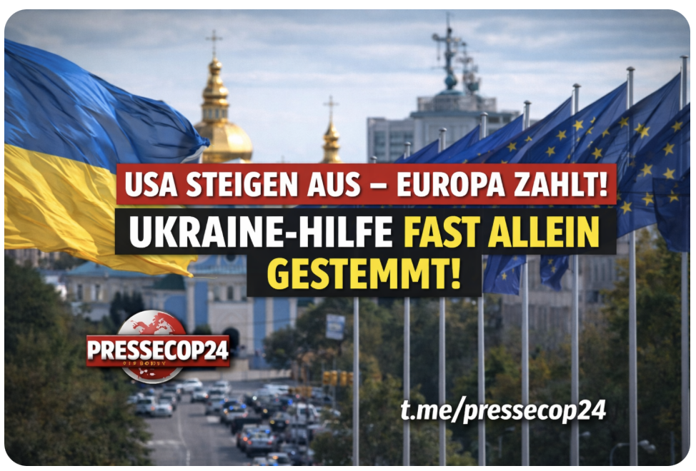 USA STEIGEN AUS – EUROPA ZAHLT! UKRAINE-HILFE FAST ALLEIN GESTEMMT