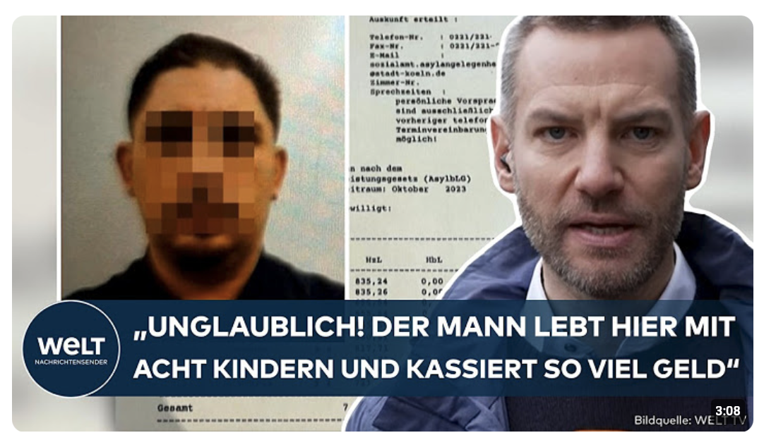 KÖLN: Dieser Fall macht fassungslos! Ausreisepflichtiger Bosnier kassiert Tausende Euro Kindergeld