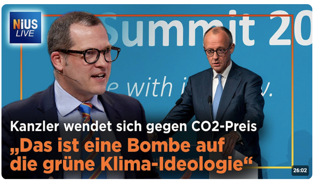 „Inakzeptabel!“: Kanzler Merz startet Angriff auf den CO2-Preis 