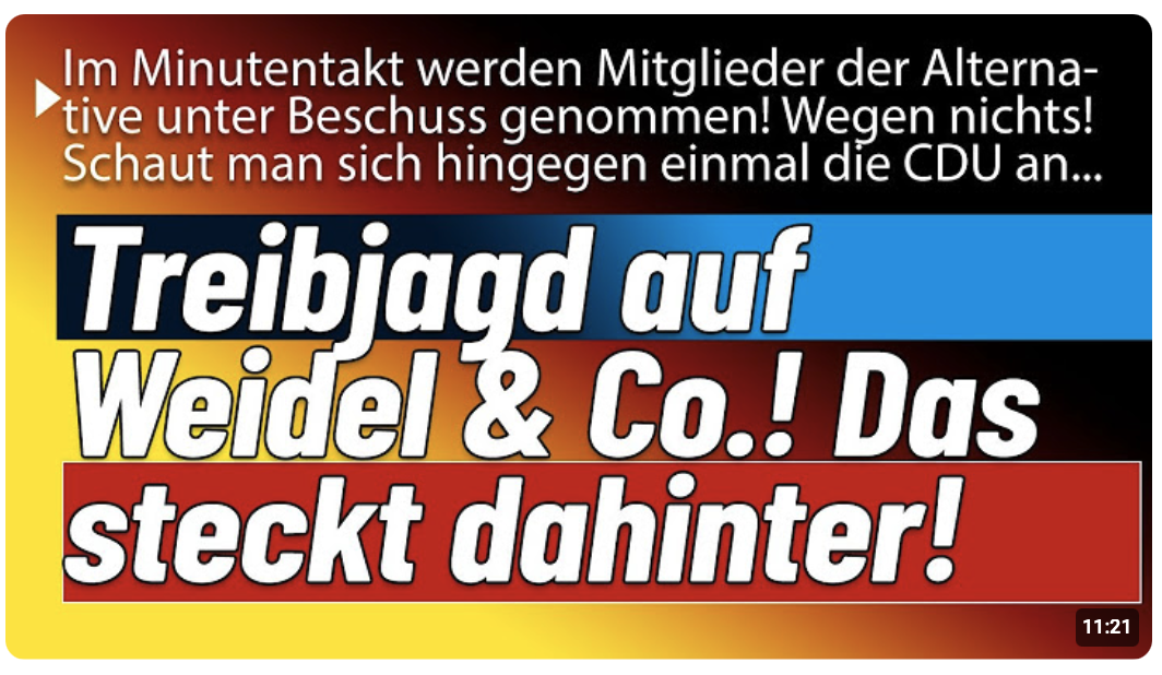 Alternative unter Beschuss! Unfassbare Korruptionsliste! Jedoch nicht bei den Blauen!