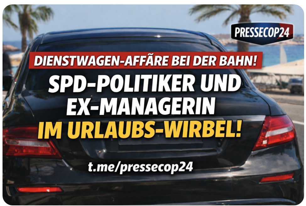 DIENSTWAGEN-AFFÄRE BEI DER BAHN! SPD-POLITIKER UND EX-MANAGERIN IM URLAUBS-WIRBEL