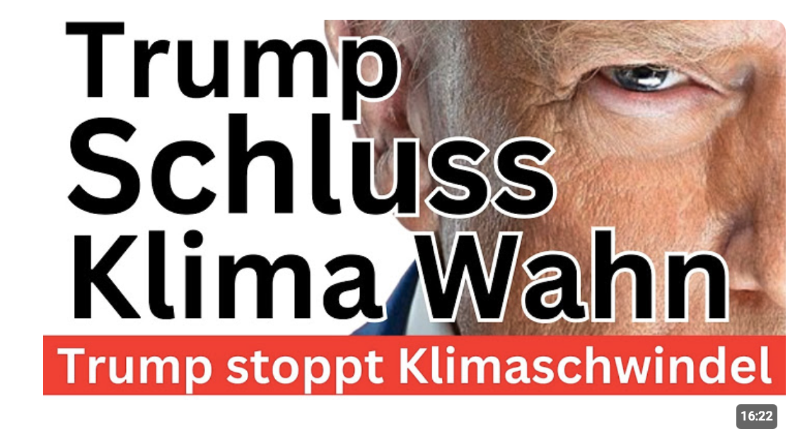 Trump beendet Klima-Irrsinn 