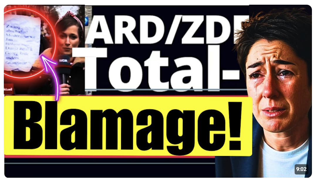 Bürger SPRENGT ÖRR-LIVESCHALTE mit BRISANTEM SCHILD !!!