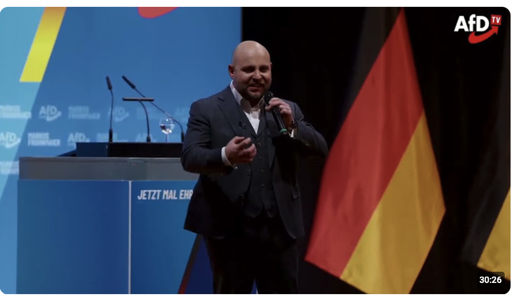 Markus Frohnmaier bei der Wahlkampfveranstaltung in Pforzheim 13.02.2026