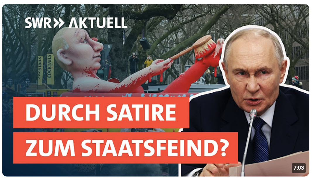 Satire an Fastnacht erzürnt Putin: Was bedeutet das für Rosenmontag?
