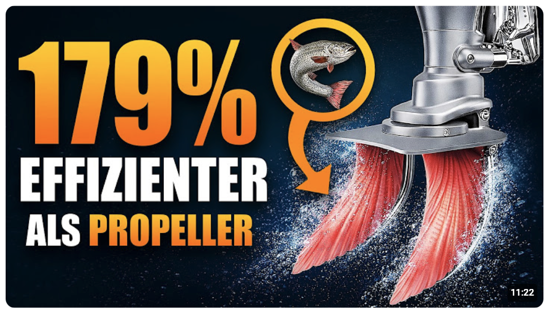 Spektakulär! Neuer Fisch-Antrieb übertrifft jeden Propeller!?