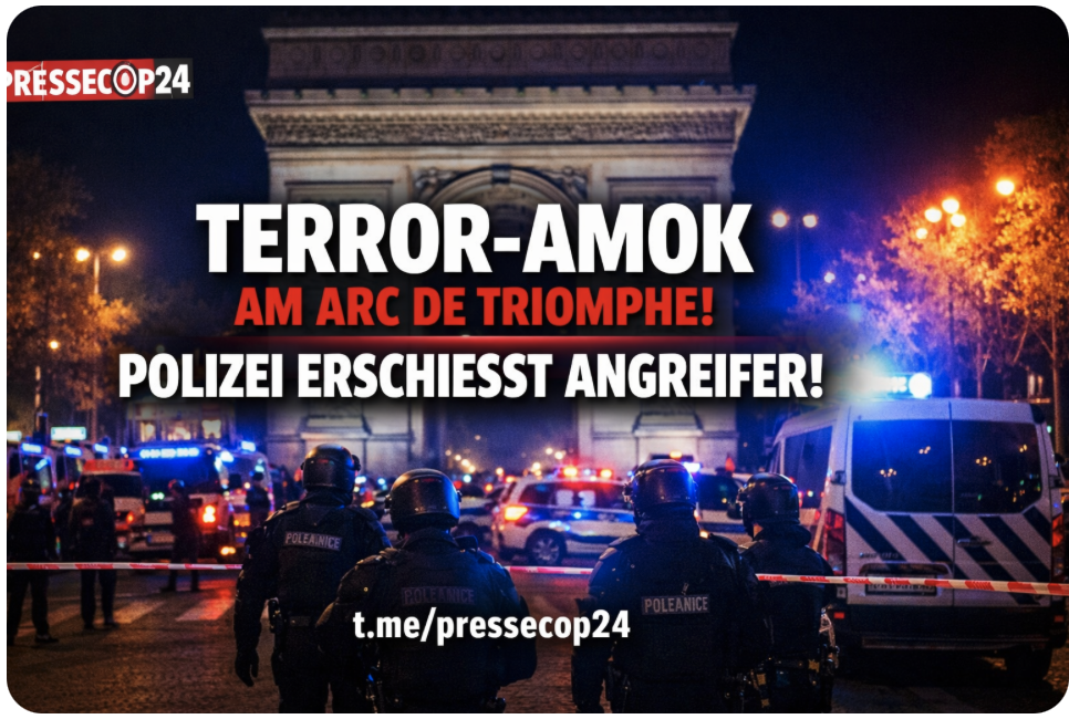 SCHOCK AM TRIUMPBOGEN! BLUTIGE ATTACKE BEI ZEREMONIE – POLIZEI STOPPT ANGREIFER MIT SCHÜSSEN