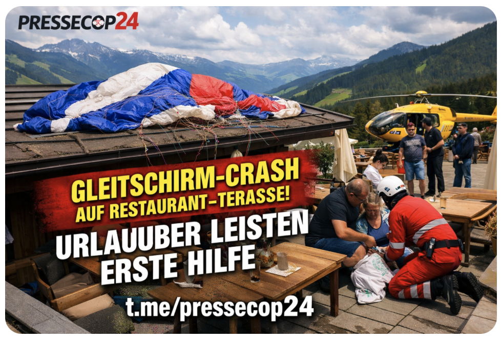 BRUCHLANDUNG AUF DER SONNENTERRASSE! GLEITSCHIRM-DRAMA SCHOCKT URLAUBSORT IN DEN ALPEN