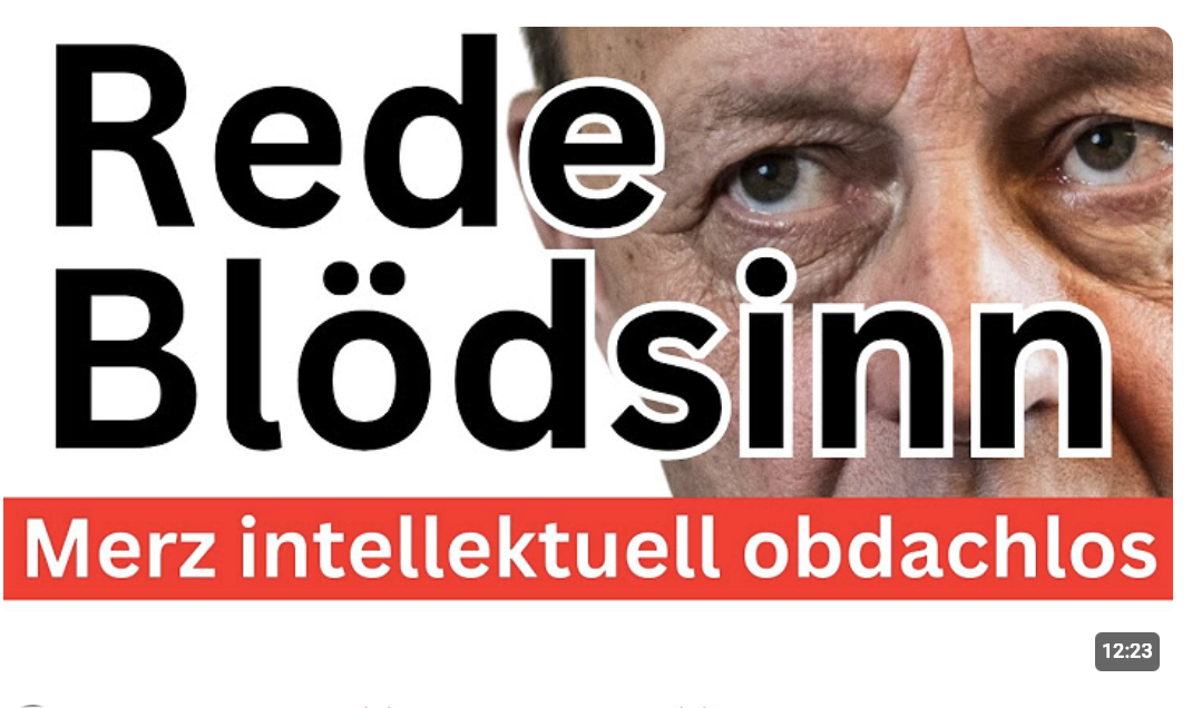 Kanzler ohne Verstand  Merz attackiert Trump