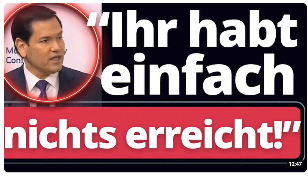 EIL: Rubio rechnet gnadenlos mit Baerbock und UN ab!