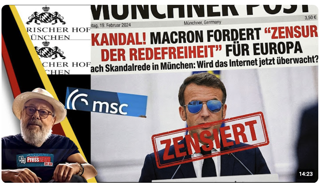 Eilmeldung: Macron´s Skandalrede auf der Sicherheitskonferenz in München, verärgert Trump!