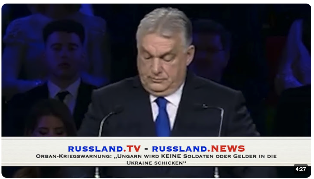 Orban Kriegswarnung: „Ungarn wird KEINE Soldaten oder Gelder in die Ukraine schicken“