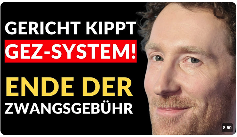 EILMELDUNG! GEZ-System am ENDE – Gericht kassiert Zwangsgebühr!