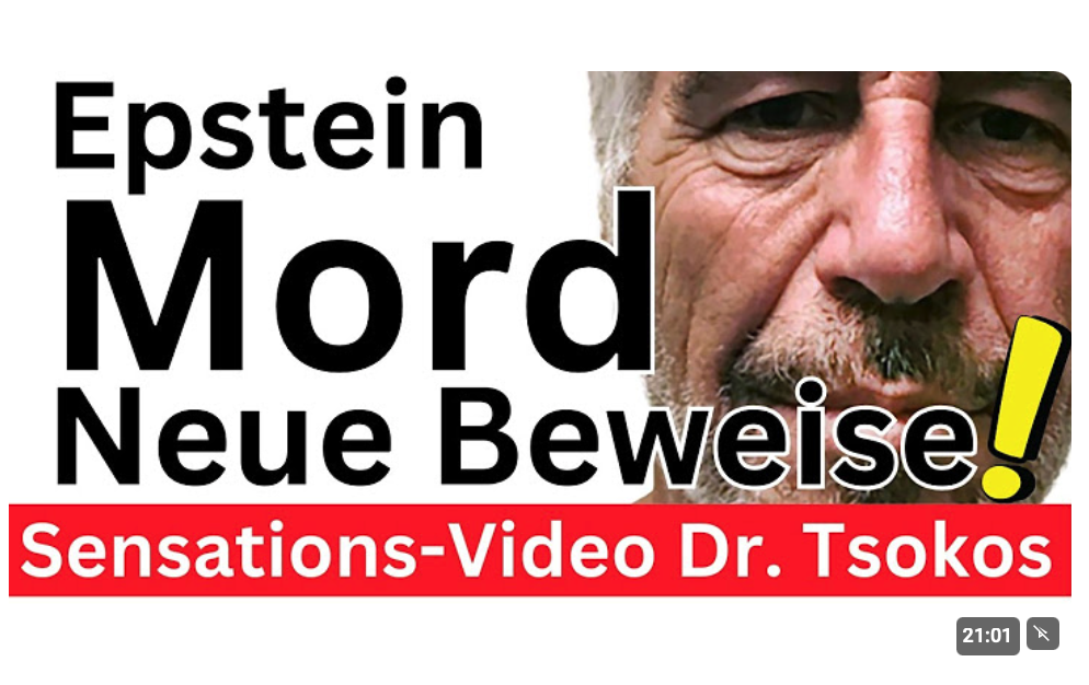 Jeffrey Epstein  Mord beweisbar  Neue Analyse