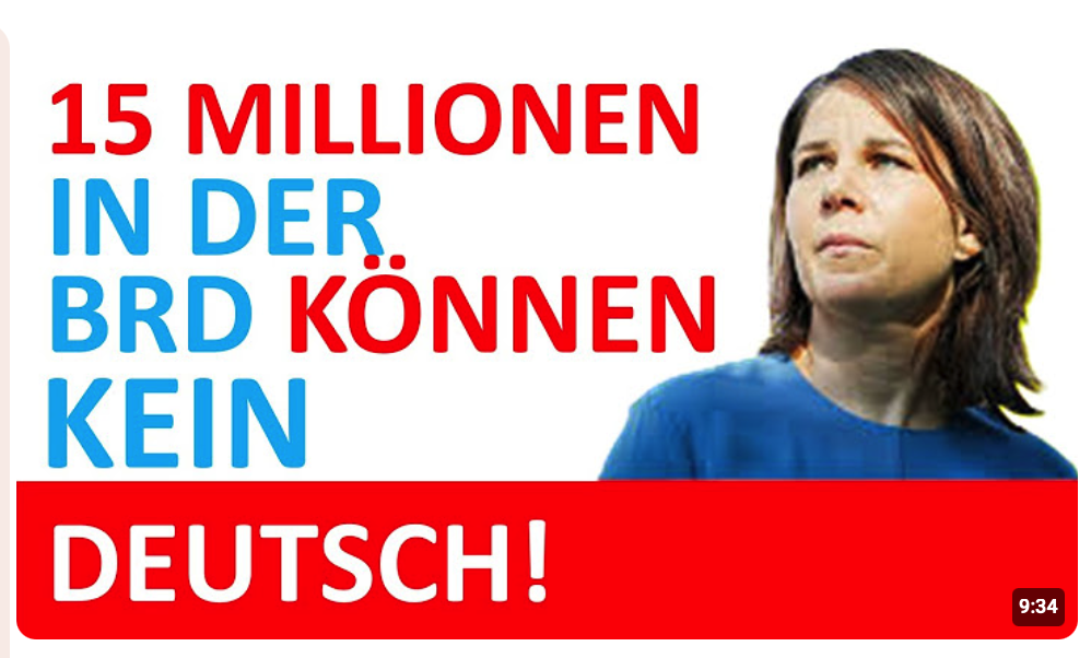 Ist nicht schlimm! Baerbock ja auch nicht!