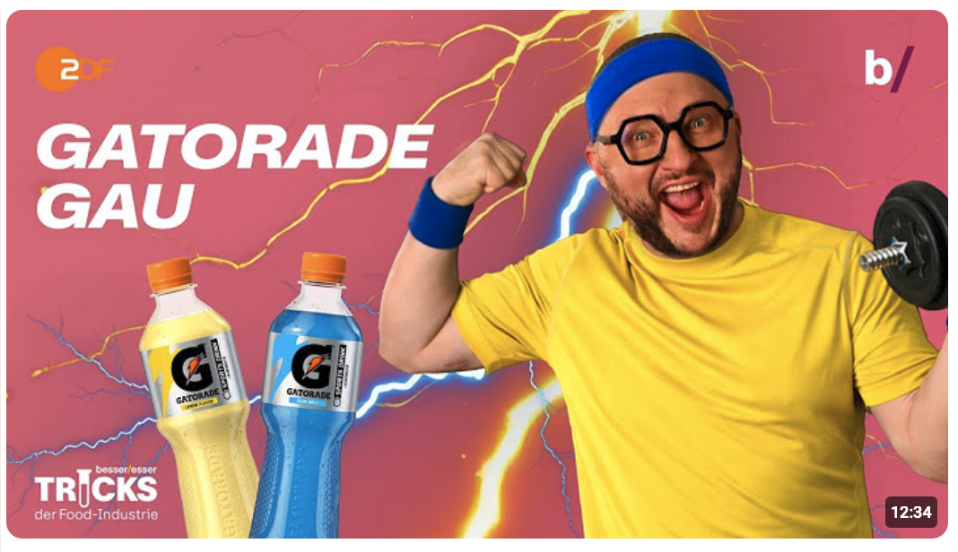 Irre isotonisch: Sebastian zerlegt Gatorade