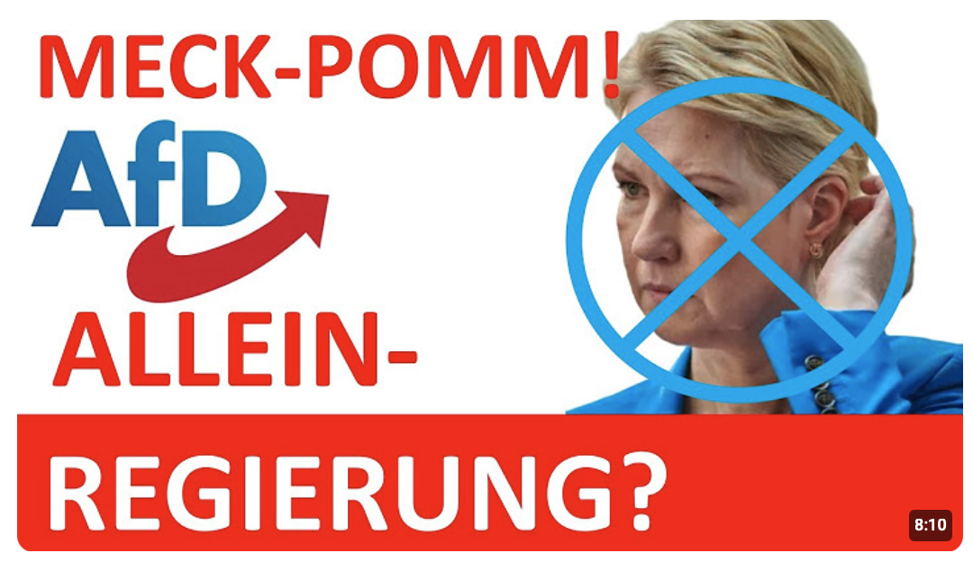 Links ist vorbei! AfD auf dem Weg zur Alleinregierung.