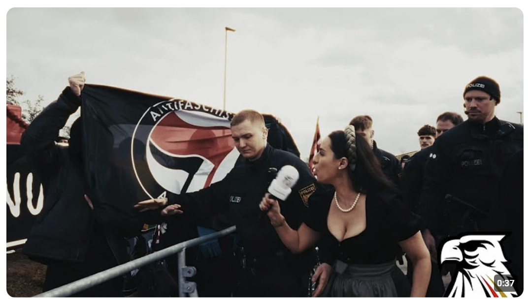 ANTIFA rastet aus, als DK-Reporterin Gabrielle Mailbeck sie nach dem getöteten Quentin befragt!