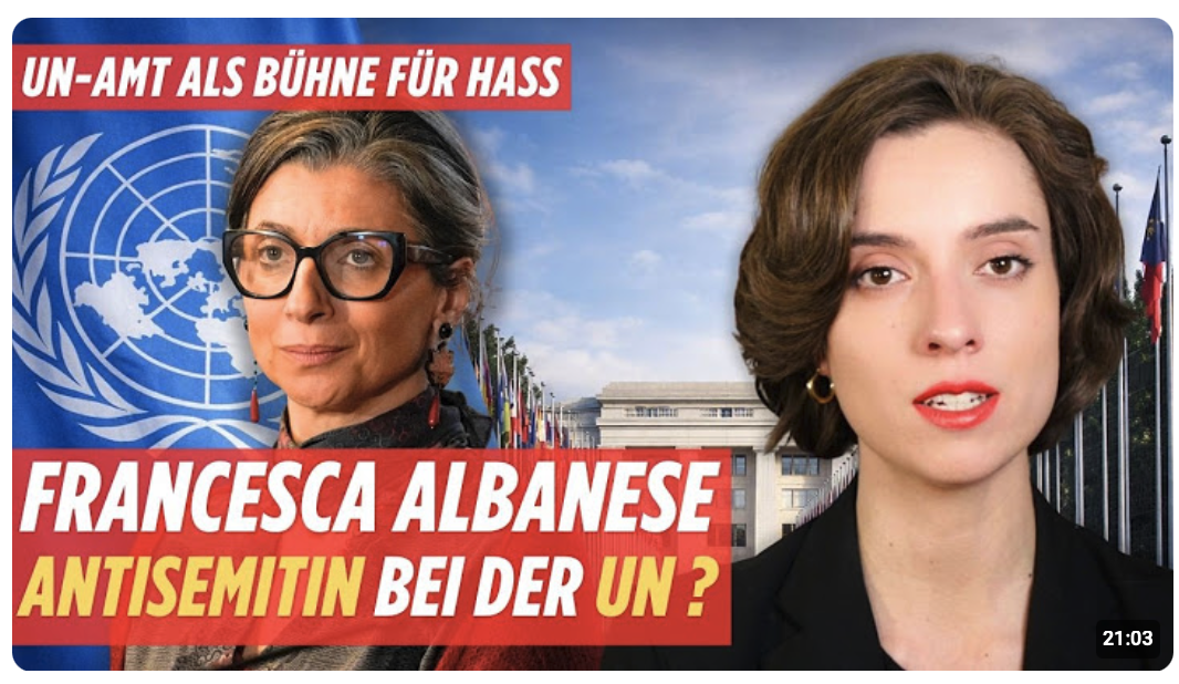 Francesca Albanese: UN-Amt als Bühne für Israel-Hass und Antisemitismus