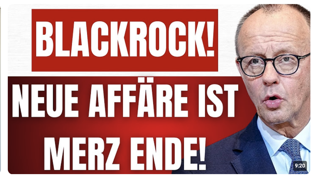 KRALL entlarvt BRANDNEUE BLACKROCK-AFFÄRE von MERZ! – Anrufe von LARRY FINK ins KANZLERAMT!