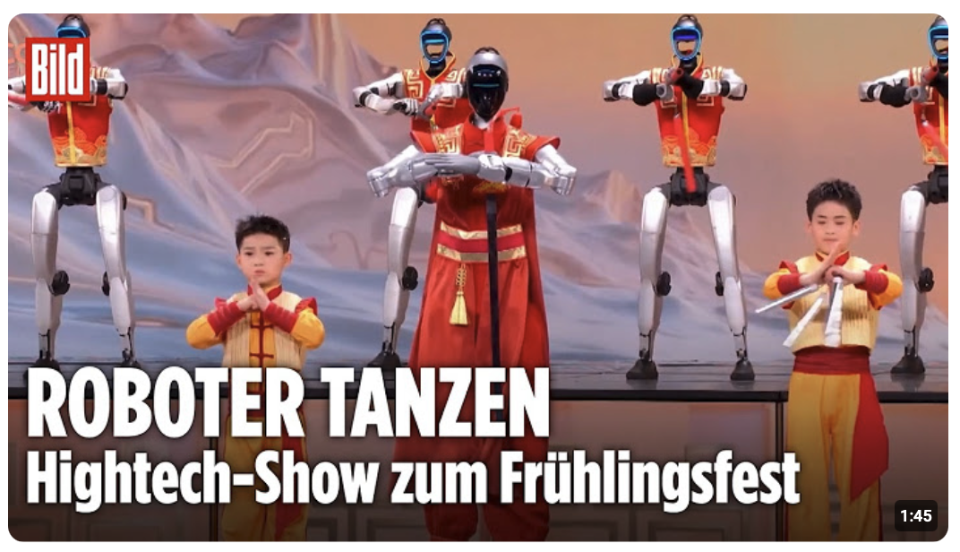 Kung Fu Robot: Chinas spektakulärer Technik-Tanz zum Frühlingsfest