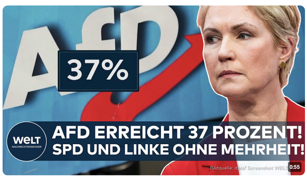 MECKLENBURG-VORPOMMERN: Umfragehoch! AfD erreicht 37 Prozent! – SPD und Linke ohne Mehrheit