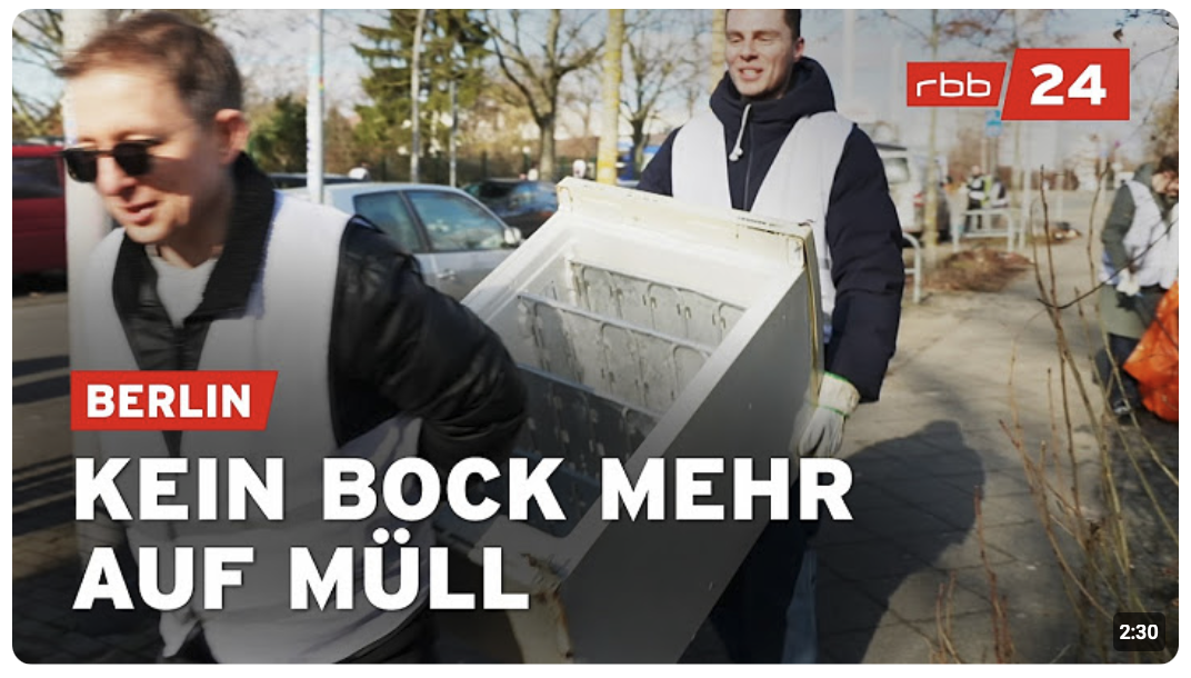 Genervte Berliner räumen Straßen jetzt selbst auf