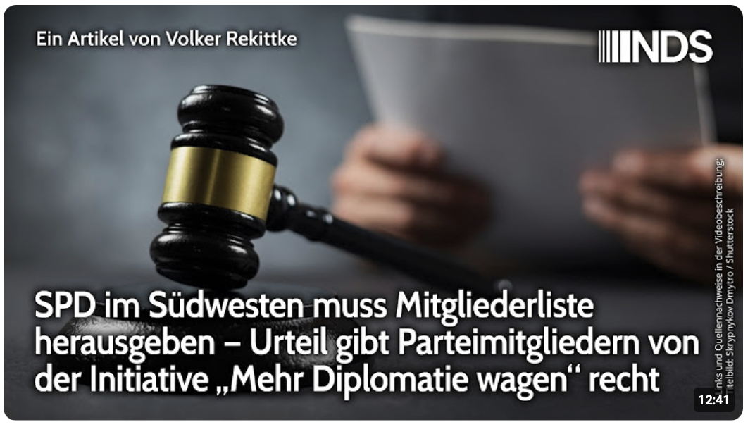 SPD im Südwesten muss Mitgliederliste herausgeben – Urteil gibt „Mehr Diplomatie wagen“ recht