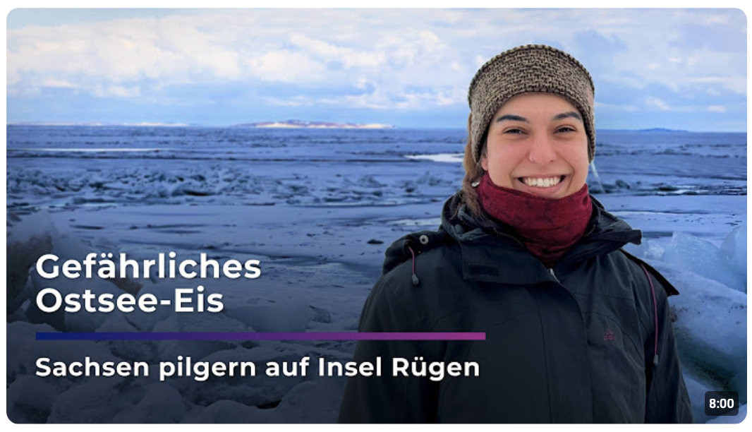 Gefährliches OSTSEE-Eis: Sachsen pilgern zum Winterwunder nach Rügen I Sachsen Fernsehen