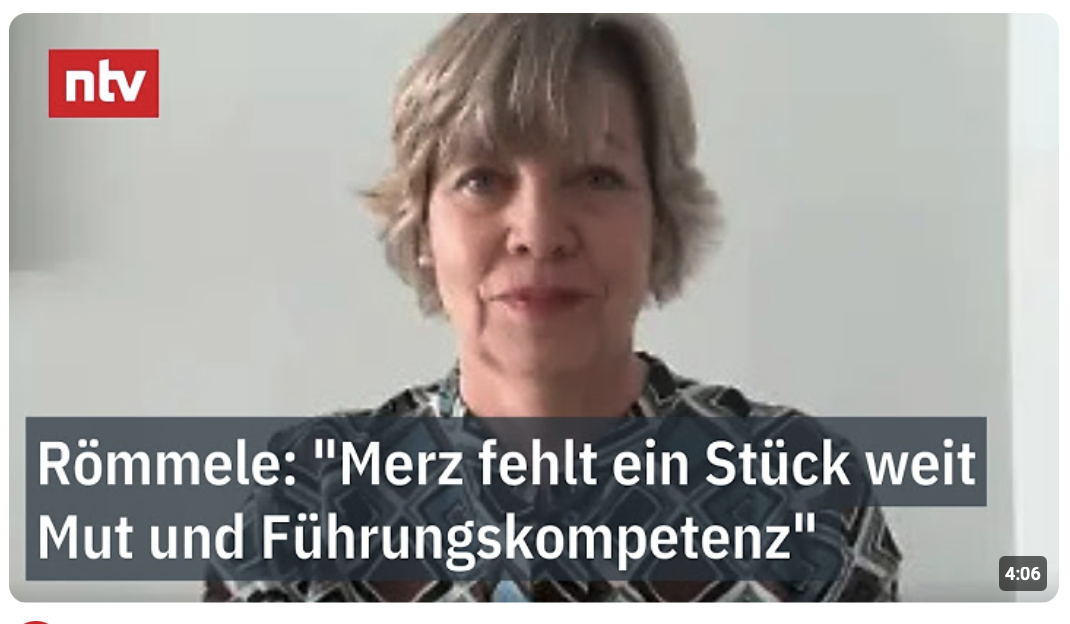 Römmele: „Merz fehlt ein Stück weit Mut und Führungskompetenz“ – Kanzler vor CDU-Parteitag | ntv