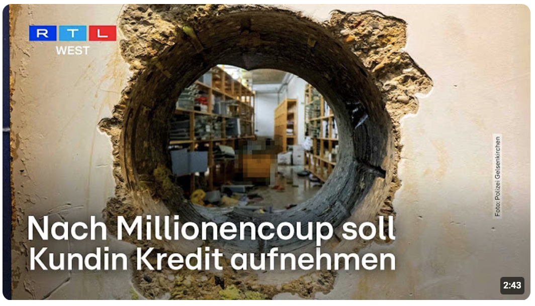 Millionencoup in Gelsenkirchen – betroffene Kundin soll jetzt Kredit aufnehmen 