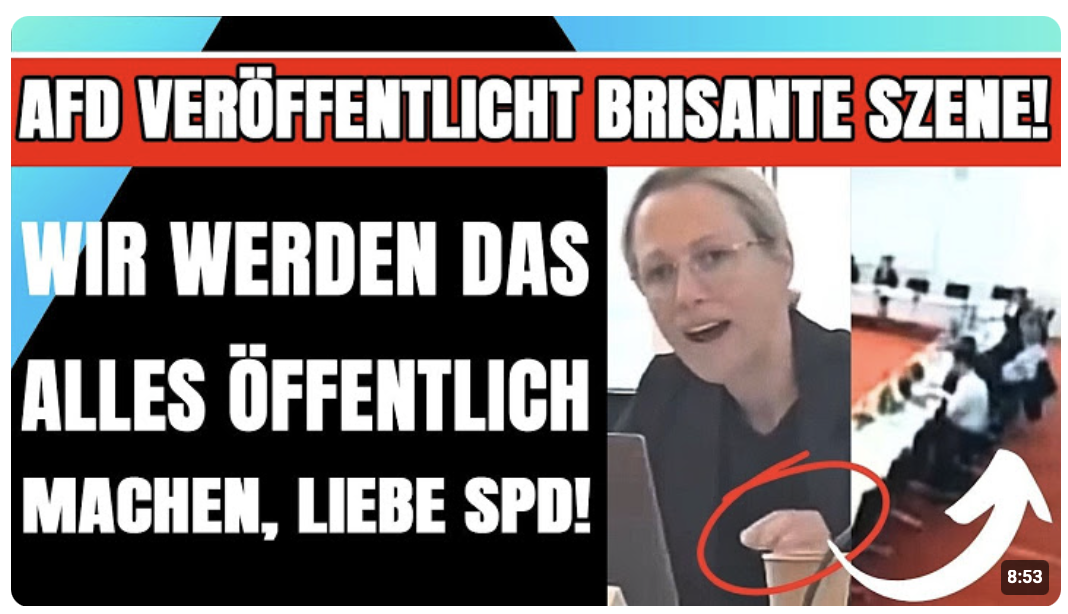 AfD deckt auf   GELEAKTES VIDEO ENTLARVT die SPD   DIESER SATZ ERKLÄRT ALLES!