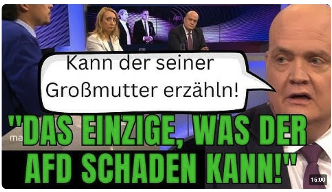 AfD zu groß: „Politische Gegner TRAUEN sich nicht mehr!“