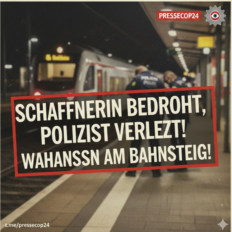 PISTOLEN-GESTE UND KOPFSTOSS-ATTACKE: FLUCH-ALARM AM BAHNSTEIG!
