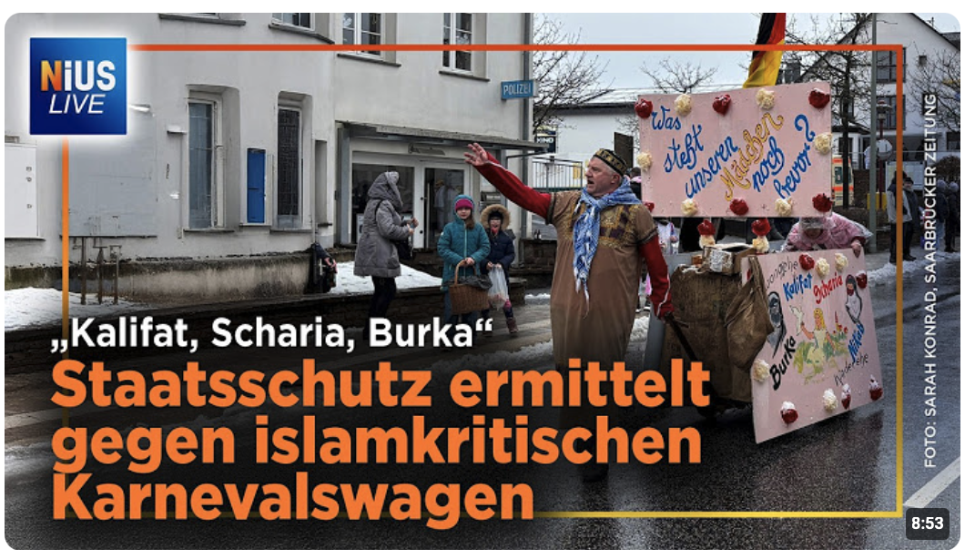 Saarland: Staatsschutz prüft Karnevalswagen! Meinungsfreiheit am Ende? |