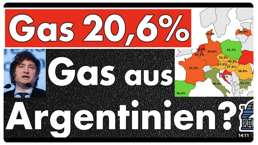 Gasspeicher 20,65% – Katar liefert nicht, stattdessen soll Argentinien uns retten? Absurdistan!