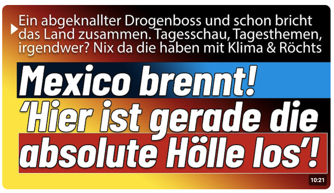 Hier ist gerade die Hölle ausgebrochen. Erschütternde Berichte und Bilder aus Mexico, Tagesschau sch