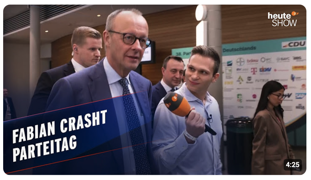 Auf dem Parteitag: Bringt Fabian Köster die CDU zum Schweigen? | heute-show vom 27.02.2026