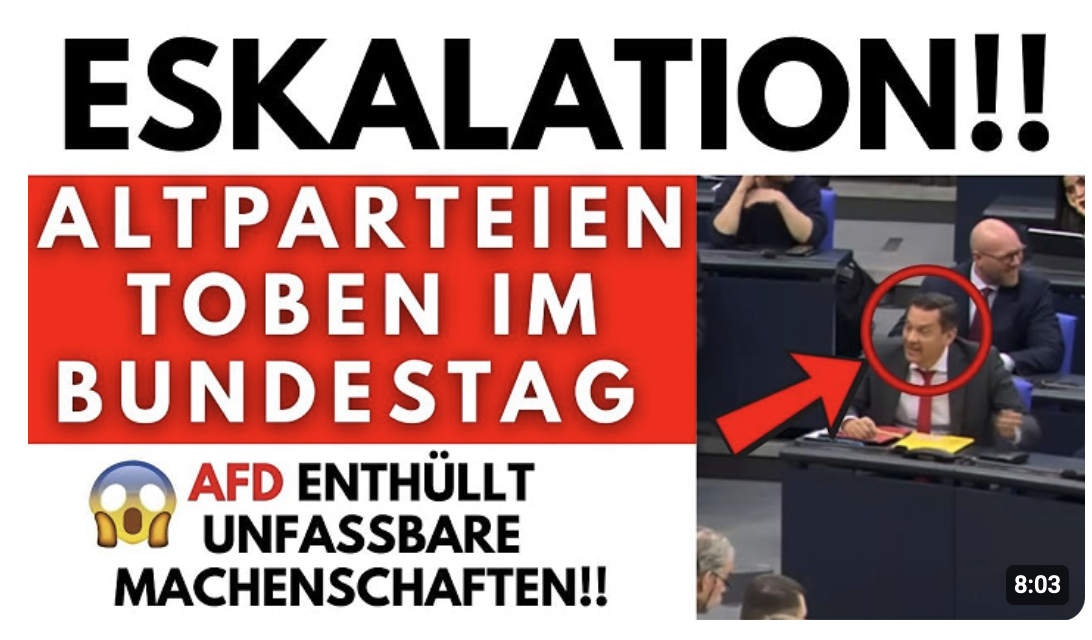 ECHT HEFTIG! Als die AFD DAS enthüllt, TOBT der ganze Bundestag! 
