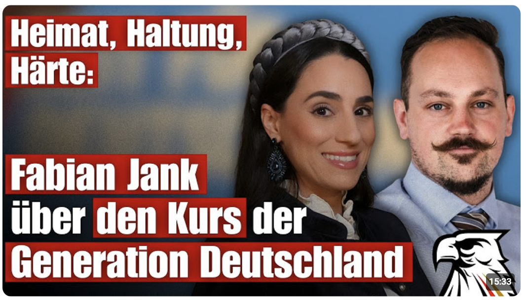 Heimat, Haltung, Härte: Fabian Jank über den Kurs der Generation Deutschland