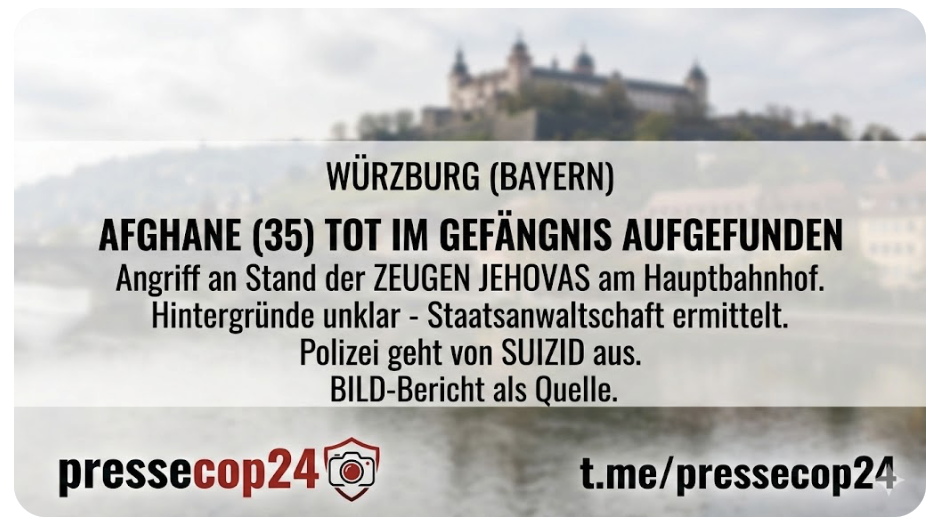 BLUT-ATTACKE AM GLAUBENS-STAND: MESSER-MANNSCHAFT TOT IN DER ZELLE!