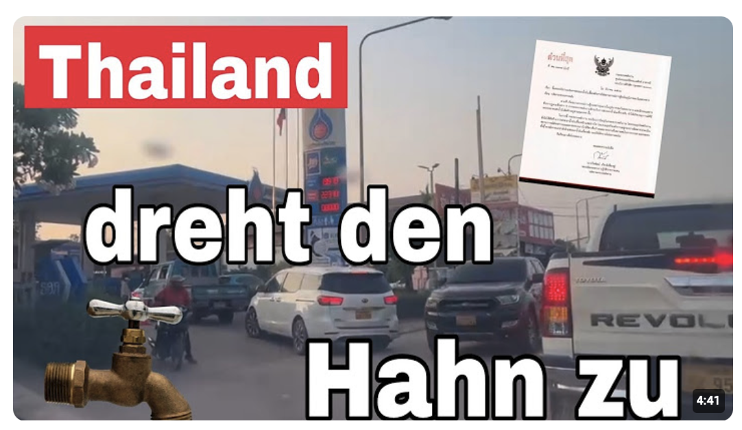 Ausnahmezustand in Laos  lange Schlangen an den Tankstellen