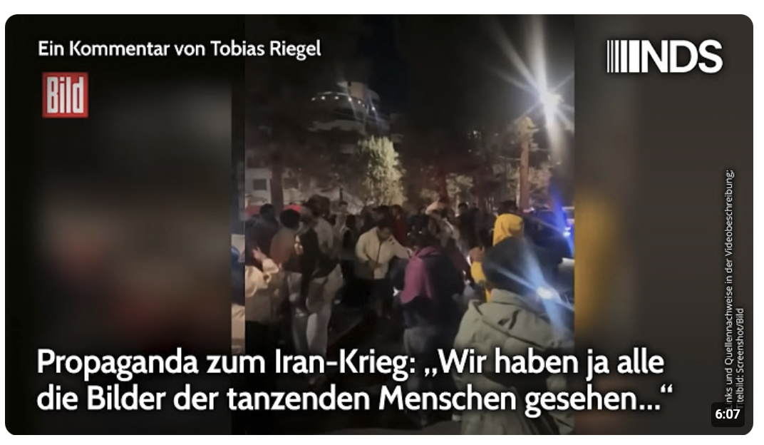 Propaganda zum Iran-Krieg: „Wir haben ja alle die Bilder der tanzenden Menschen gesehen“ NDS-Podcast