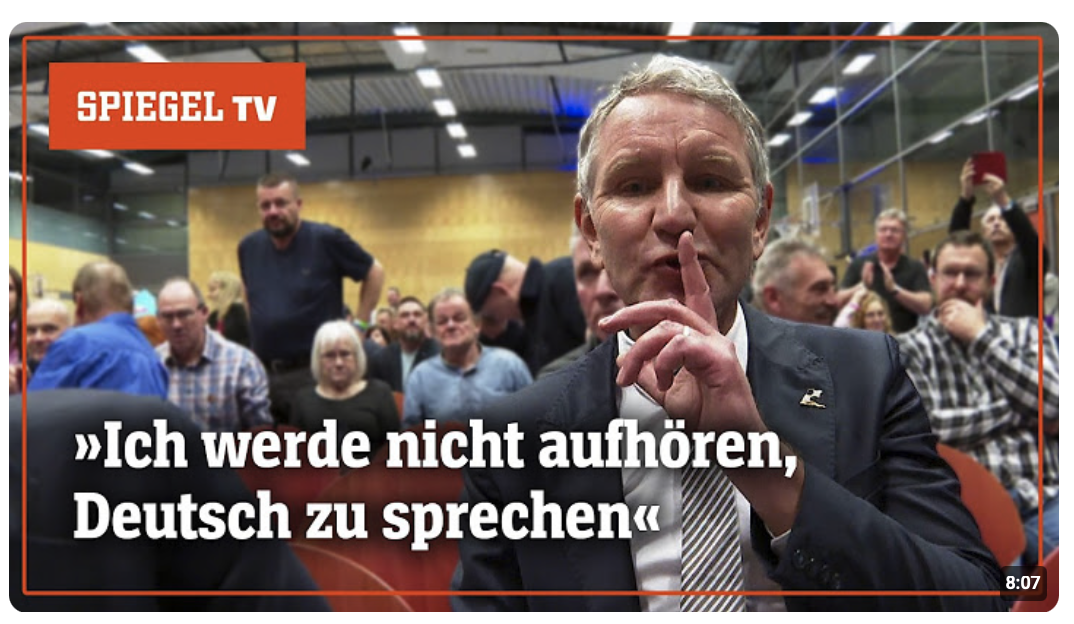 AfD-Wahlkampf: Björn Höcke macht es wie die Nazis | SPIEGEL TV