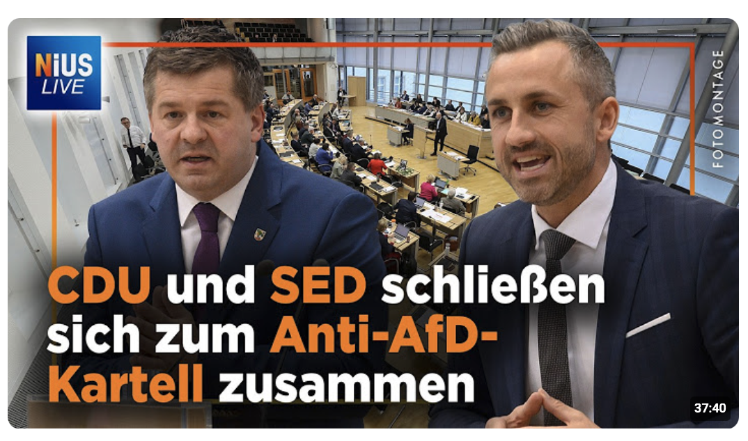 Sachsen-Anhalt: Parteien planen neues Kartell-Gesetz gegen die AfD! 