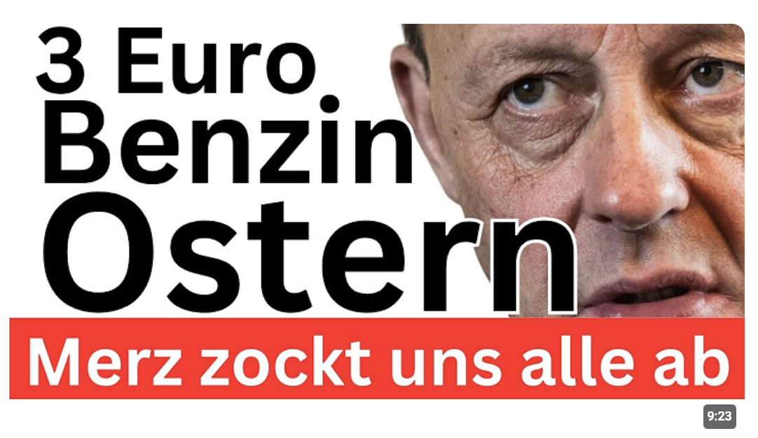 Benzinpreise steigen und Merz macht nix 