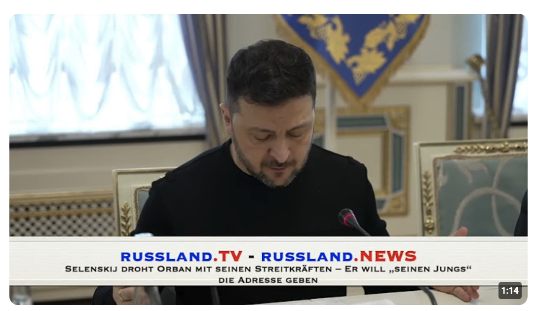 Selenskij droht Orban mit seinen Streitkräften – Er will „seinen Jungs“ die Adresse geben