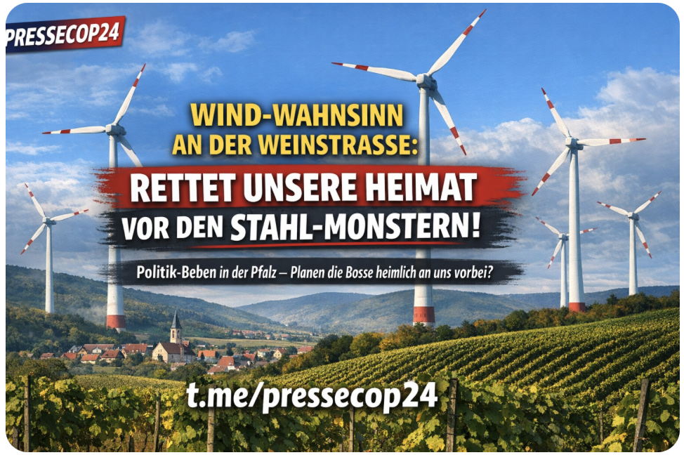 WIND-WAHNSINN AN DER WEINSTRASSE: RETTET UNSERE HEIMAT VOR DEN STAHL-MONSTERN!