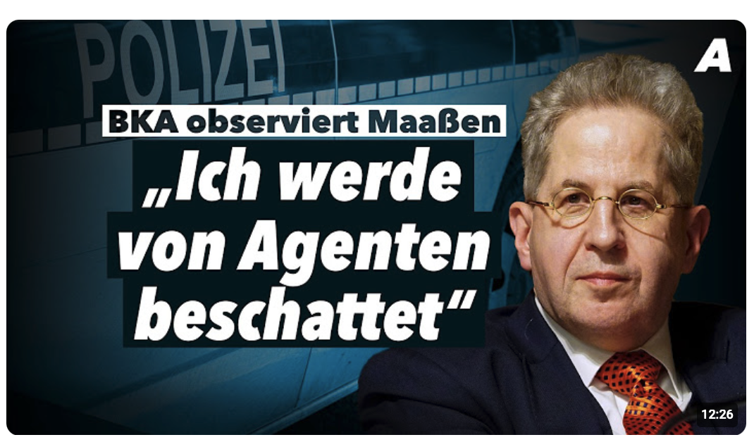 „Agenten beschatten mich“ – Hans-Georg Maaßen im Interview