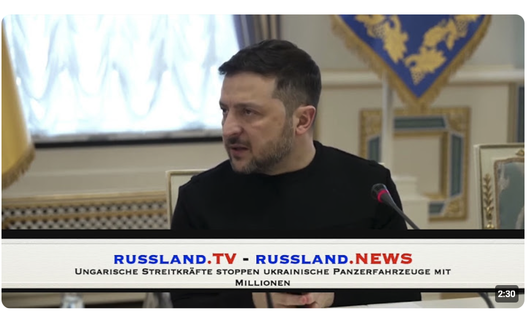 Ungarische Streitkräfte stoppen ukrainische Panzerfahrzeuge mit Millionen